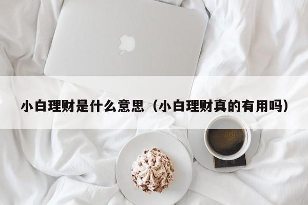小白理财是什么意思(小白理财真的有用吗)
